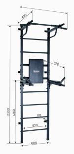 Espalier de gymnastique avec barre de traction Gamma Workout – Image 5