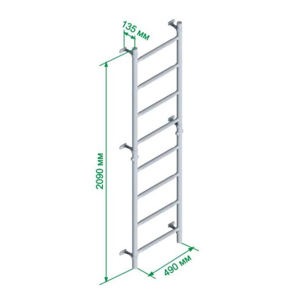 Espalier de gymnastique avec barre de traction Comet Next Basic – Image 4