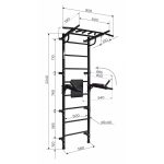 Espalier de gymnastique avec barre de traction Gamma Workout Grand – Image 3