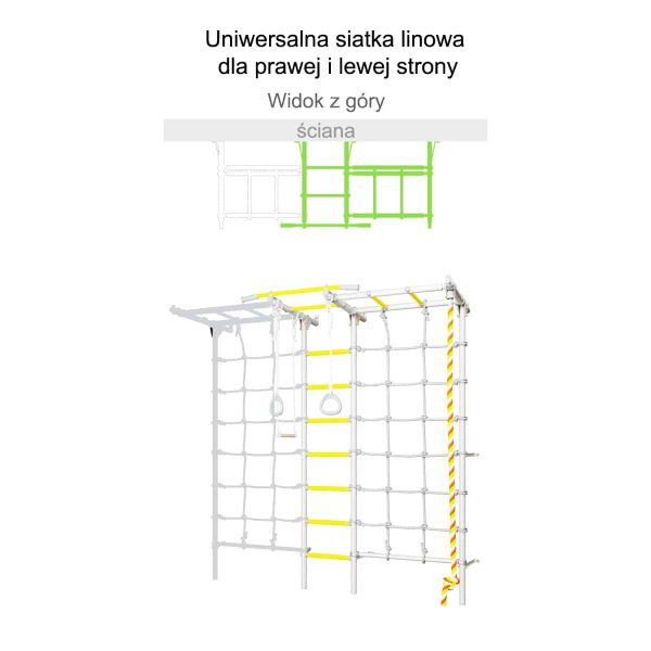 Espalier de gymnastique avec filet d’escalade Comet Next 5 Max – Image 16