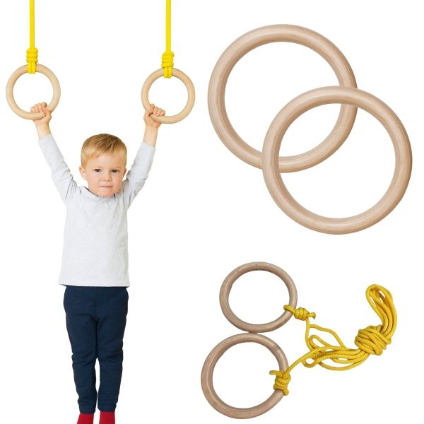 Roues de gymnastique Bois de champion – Image 1