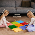 Ensemble de tapis sensoriels Stimulative Rainbow – 9 pièces (30 × 30 cm) – Image 2