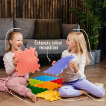 Ensemble de tapis sensoriels Stimulative Rainbow – 9 pièces (30 × 30 cm) – Image 3