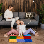 Ensemble de tapis sensoriels Stimulative Rainbow – 9 pièces (30 × 30 cm) – Image 7