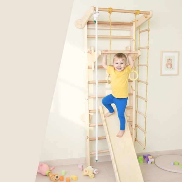 Espalier de gymnastique avec barre de traction Wood Mood – Image 6