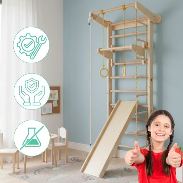 Espalier de gymnastique avec barre de traction Wood Mood – Image 8