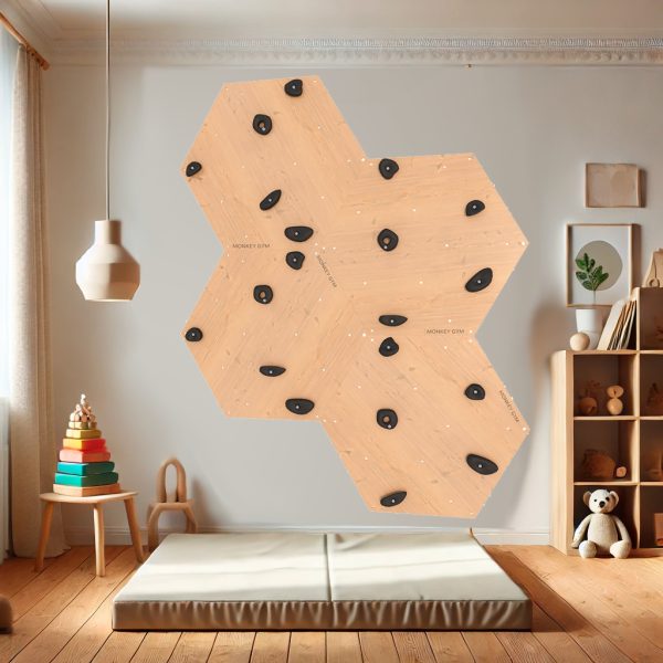 Mur d’escalade pour enfants à la maison hexagonal – Image 5