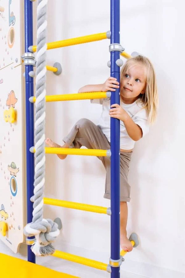 Espalier de gymnastique avec barre de traction Comet Next 1 + mur d’escalade Dino – Image 8