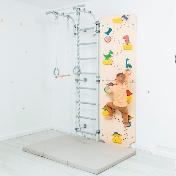 Espalier de gymnastique avec barre de traction Comet Next 1 + mur d’escalade Dino – Image 3