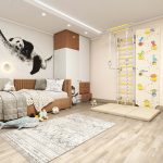 Espalier de gymnastique avec barre de traction Comet Next 1 + mur d’escalade Dino – Image 6