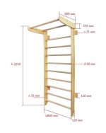 Espalier de gymnastique avec barre de traction Numi – Image 7