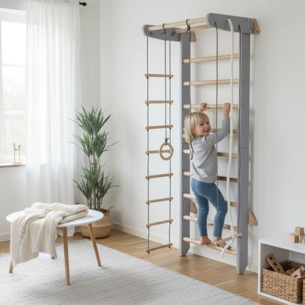 Espalier de gymnastique avec barre de traction Numi – Image 2