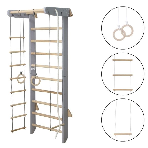 Espalier de gymnastique avec barre de traction Numi – Image 1