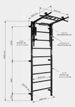 Espalier de gymnastique avec barre de traction Profi – Image 5