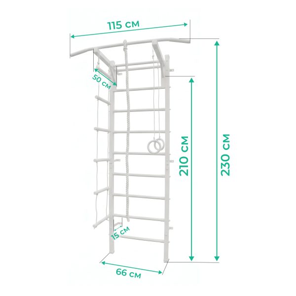 Espalier de gymnastique avec barre de traction Sport Child Plus – Image 11