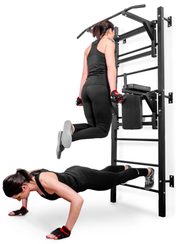 Espalier de gymnastique avec barre de traction et banc X-sport Max – Image 2