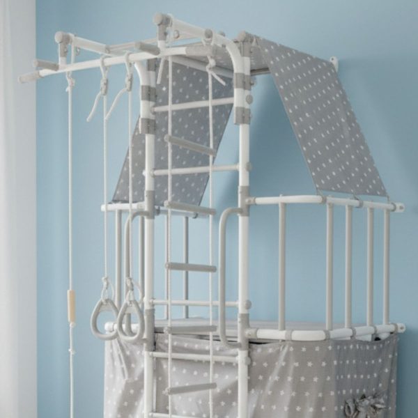 Espalier de gymnastique avec maisonnette Indigo Pastel – Image 11