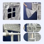 Espalier de gymnastique avec maisonnette Indigo Pastel – Image 3