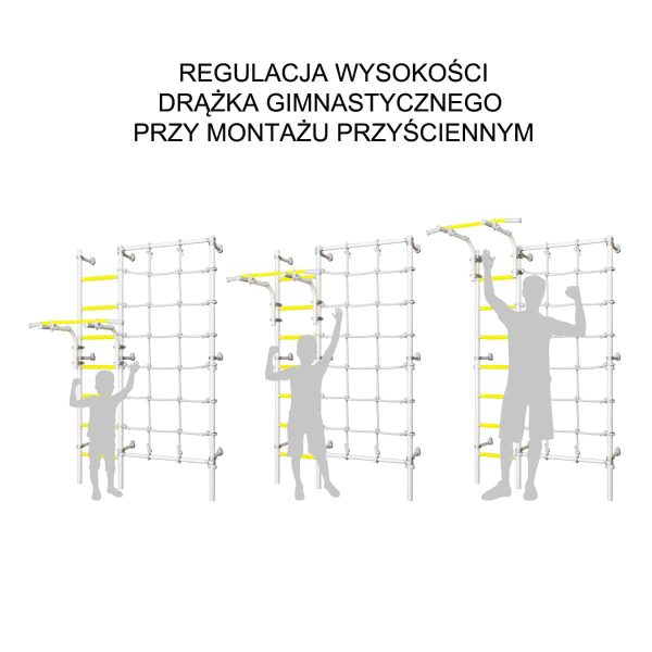 Espalier de gymnastique avec filet d’escalade Comet Next 3 – Image 5