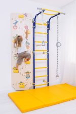 Espalier de gymnastique avec barre de traction Comet Next 1 + mur d’escalade Dino – Image 9