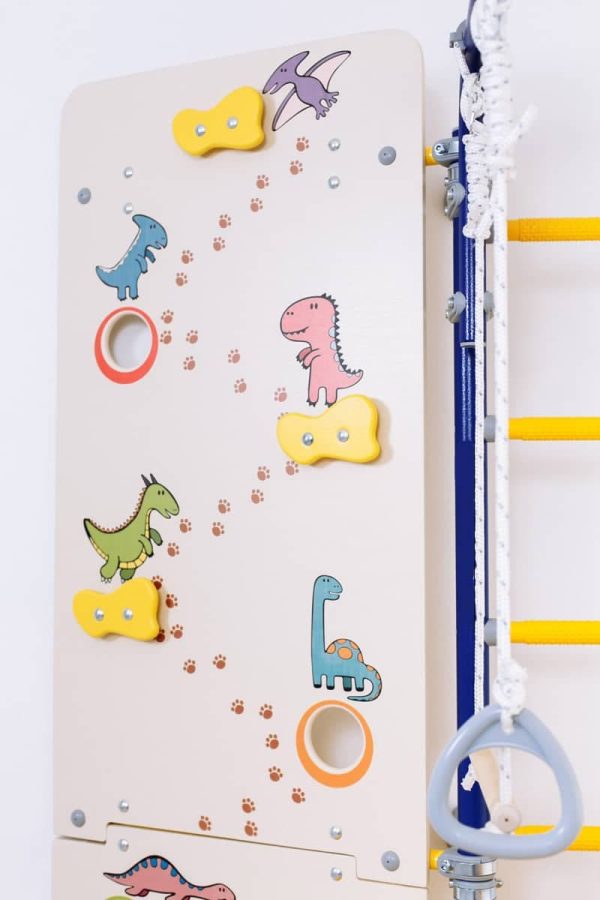 Espalier de gymnastique avec barre de traction Comet Next 1 + mur d’escalade Dino – Image 13