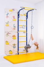 Espalier de gymnastique avec barre de traction Comet Next 1 + mur d’escalade Dino – Image 10