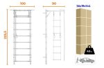 Espalier de gymnastique avec barre de traction Trick – Image 18