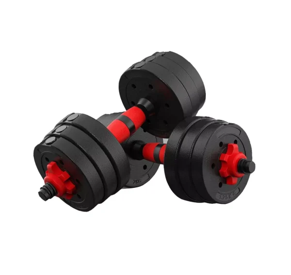 Haltères en bitume réglables de 20 kg + haltères – Image 3