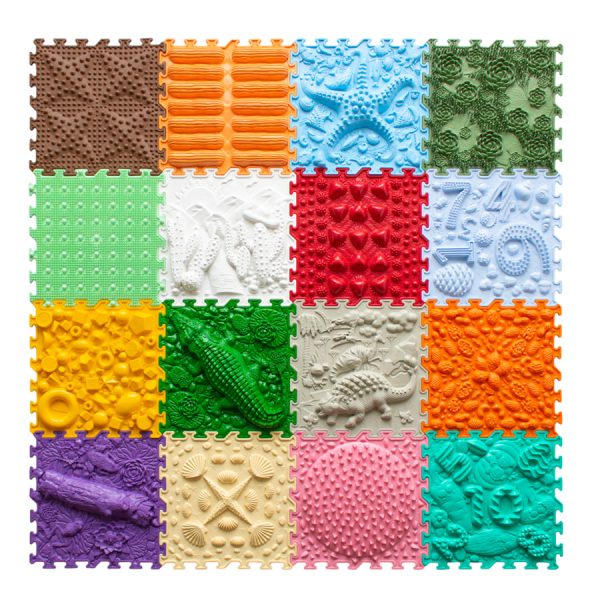 Tapis Sensoriel Joyful Earth 16 pcs. 25x25cm – Image 1