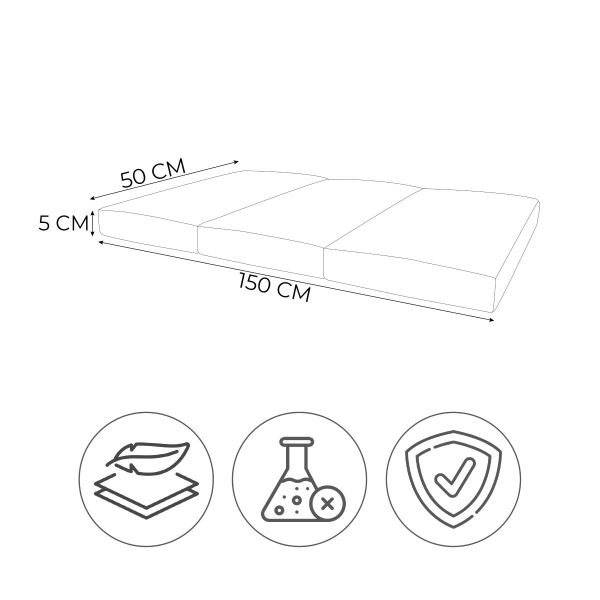 Matelas de gymnastique pour enfants 150x50x5 cm – Image 8