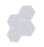 Mur d’escalade pour enfants à la maison hexagonal – Image 2