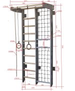 Espalier de gymnastique avec barre de traction Kombik – Image 12