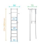 Espalier de gymnastique avec barre de traction Comet 2 – Image 9
