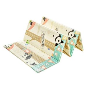 Tapis pliant en mousse de 10 mm "Pandas et Indiens" 200 x 180 cm