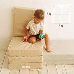 Matelas de gymnastique Kometa 100x100x10, quatre pièces – Image 5