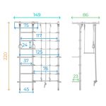 Espalier de gymnastique avec barre de traction Comet Next 5 – Image 13