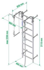 Espalier de gymnastique avec filet d’escalade Comet Next 3 – Image 7
