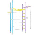 Espalier de gymnastique avec filet d’escalade Pegasus