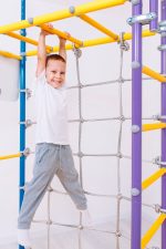 Espalier de gymnastique avec filet d’escalade Pegasus – Image 4