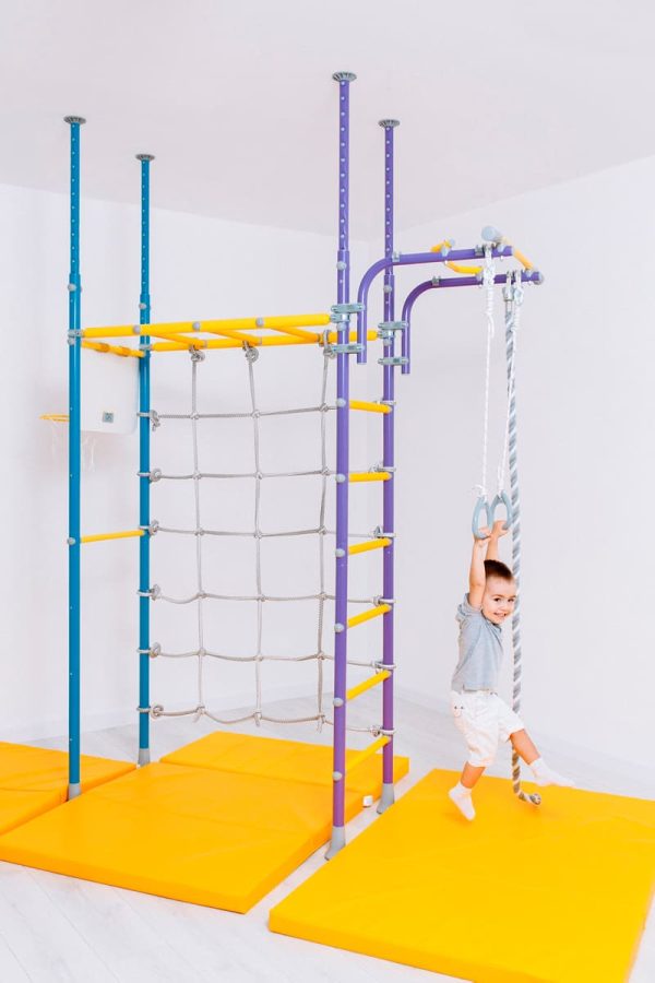 Espalier de gymnastique avec filet d’escalade Pegasus – Image 9