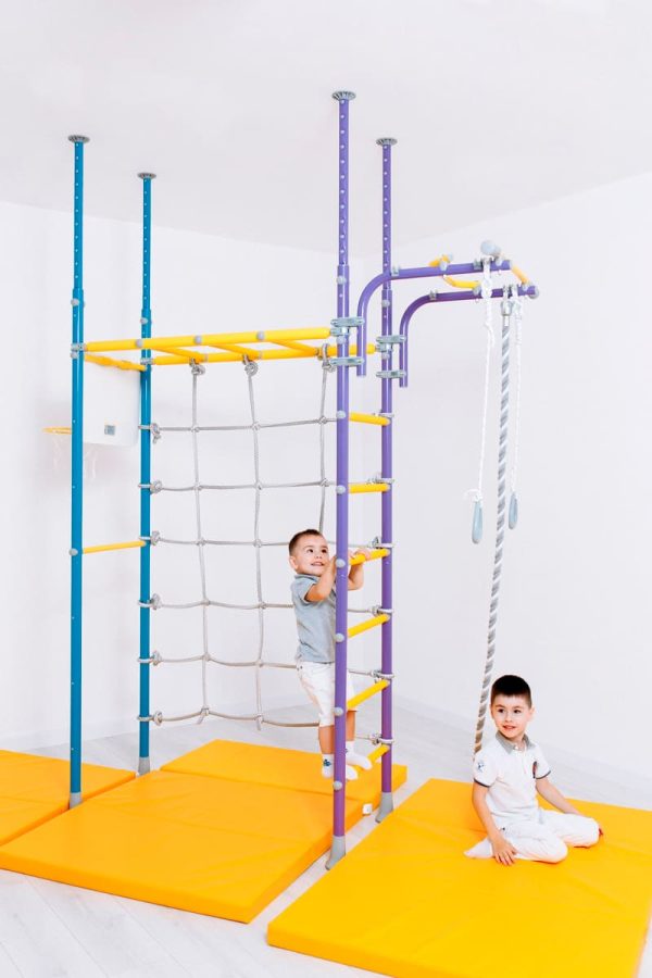 Espalier de gymnastique avec filet d’escalade Pegasus – Image 2