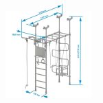 Espalier de gymnastique avec barre de traction Pegasus 2 – Image 10