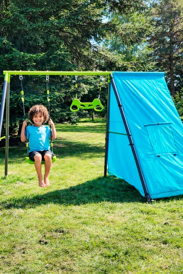Aire de jeux de jardin avec tente Deluxe – Image 4