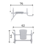 Espalier de gymnastique avec barre de traction Trick Plus – Image 19