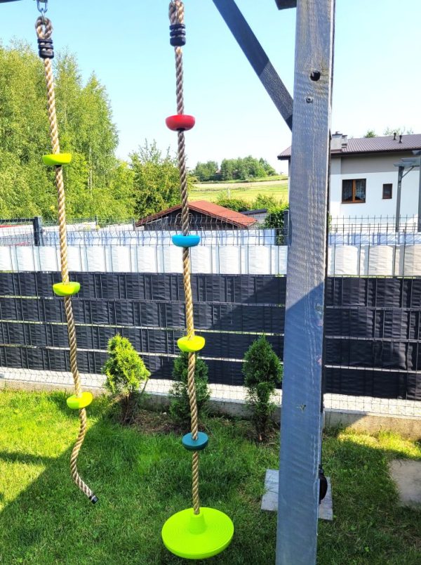 Corde à noeuds avec assise disque 2m – Image 4