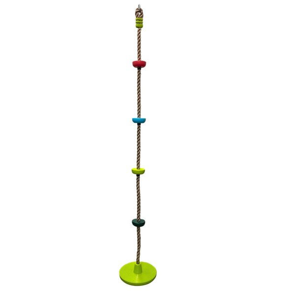 Corde à noeuds avec assise disque 2m – Image 1