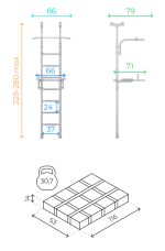 Espalier de gymnastique montées en pression Teenager Plus – Image 14